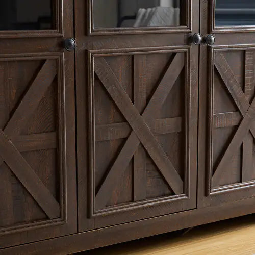 Espresso Tri-Door Cabinet